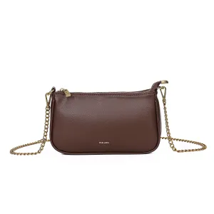 Pixie Mood Damen Jeans Francine Chain Umhängetasche - Espresso