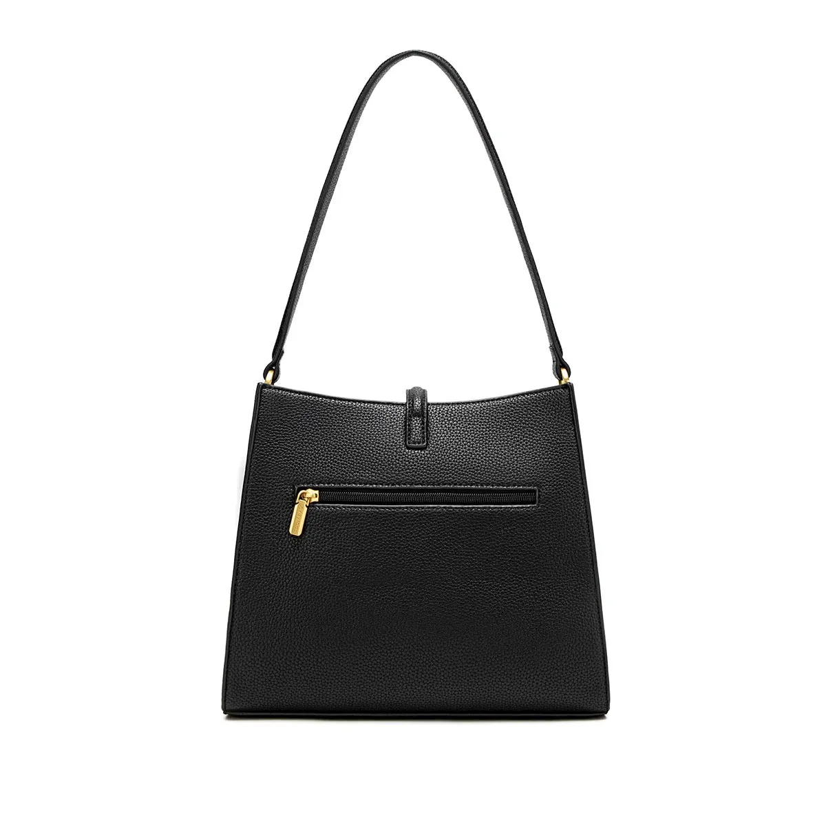 Pixie Mood Damen Jeans Schultertasche mit Schloss - Schwarz