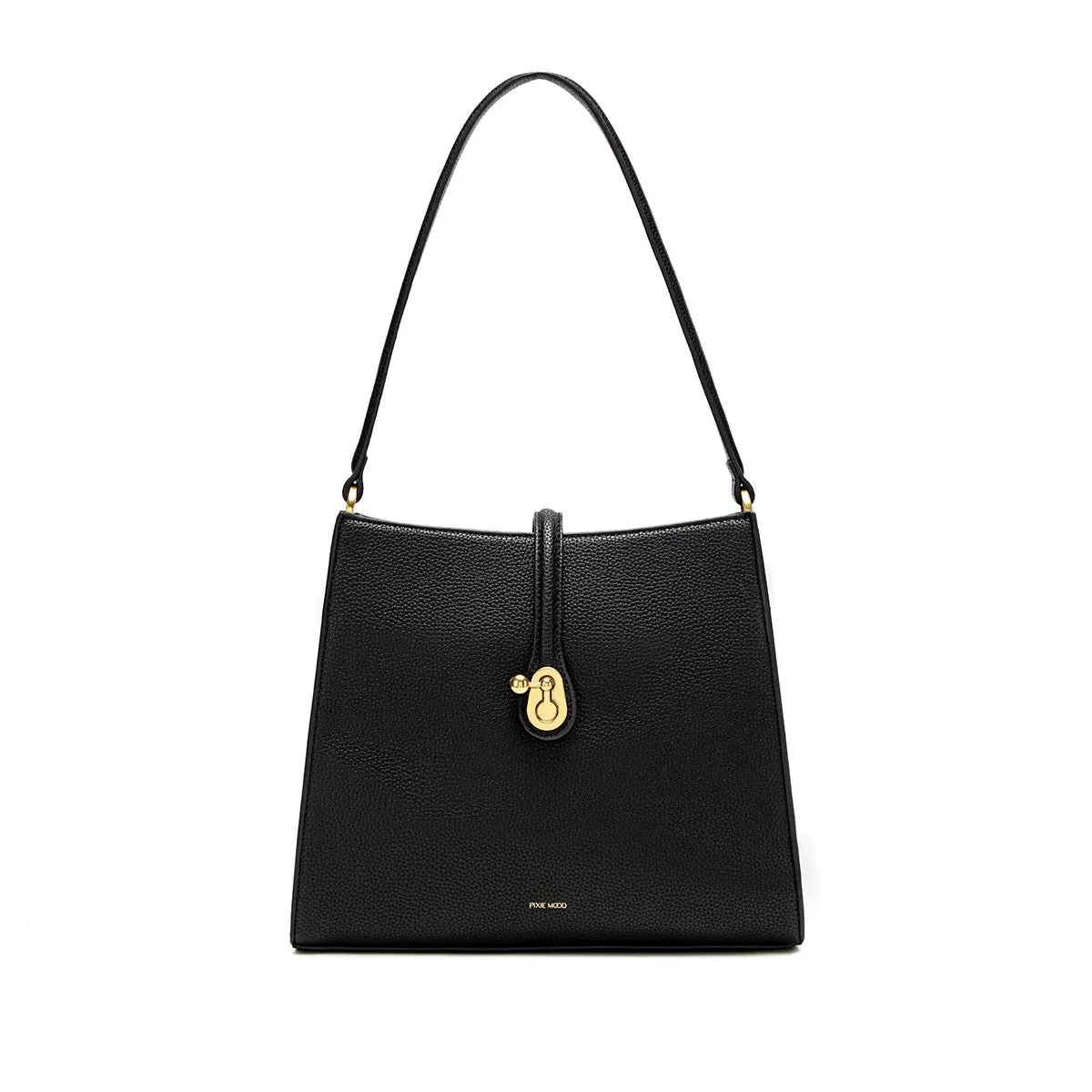 Pixie Mood Damen Jeans Schultertasche mit Schloss - Schwarz