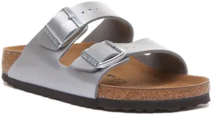 Birkenstock Arizona In Silber Für Damen | Schmal geschnittene Schuhe Birkenstock