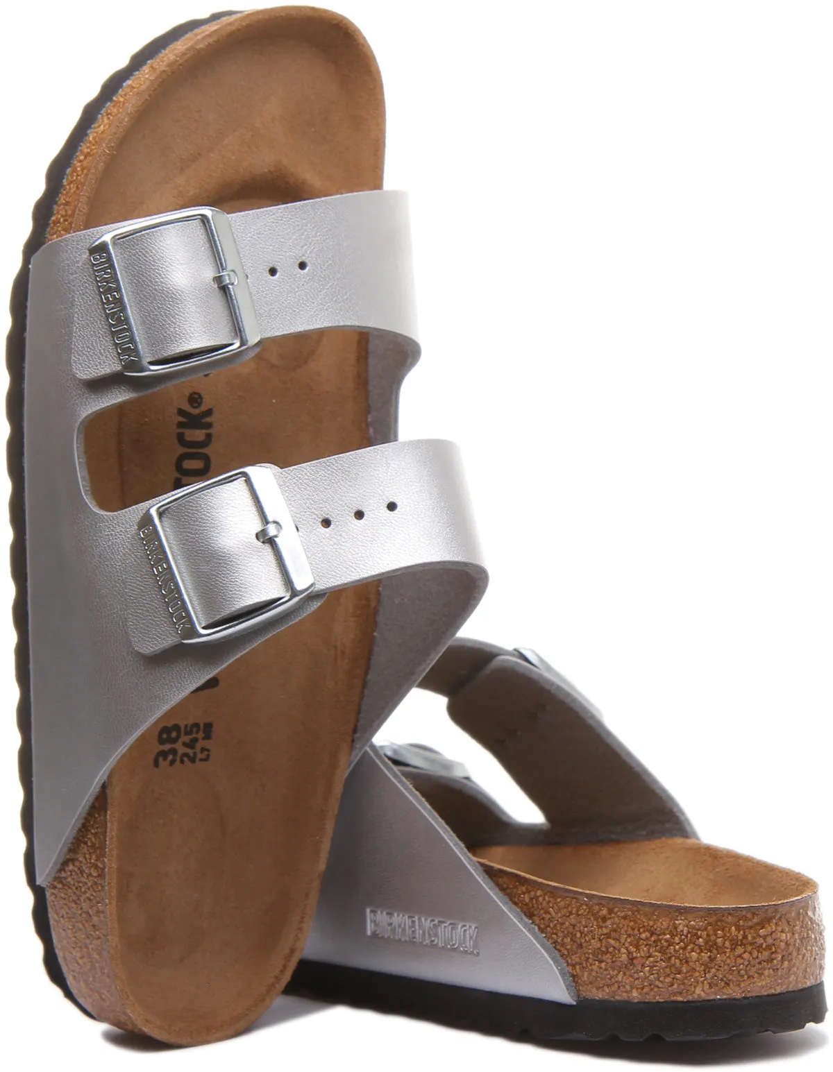Birkenstock Arizona In Silber Für Damen | Schmal geschnittene Schuhe Birkenstock