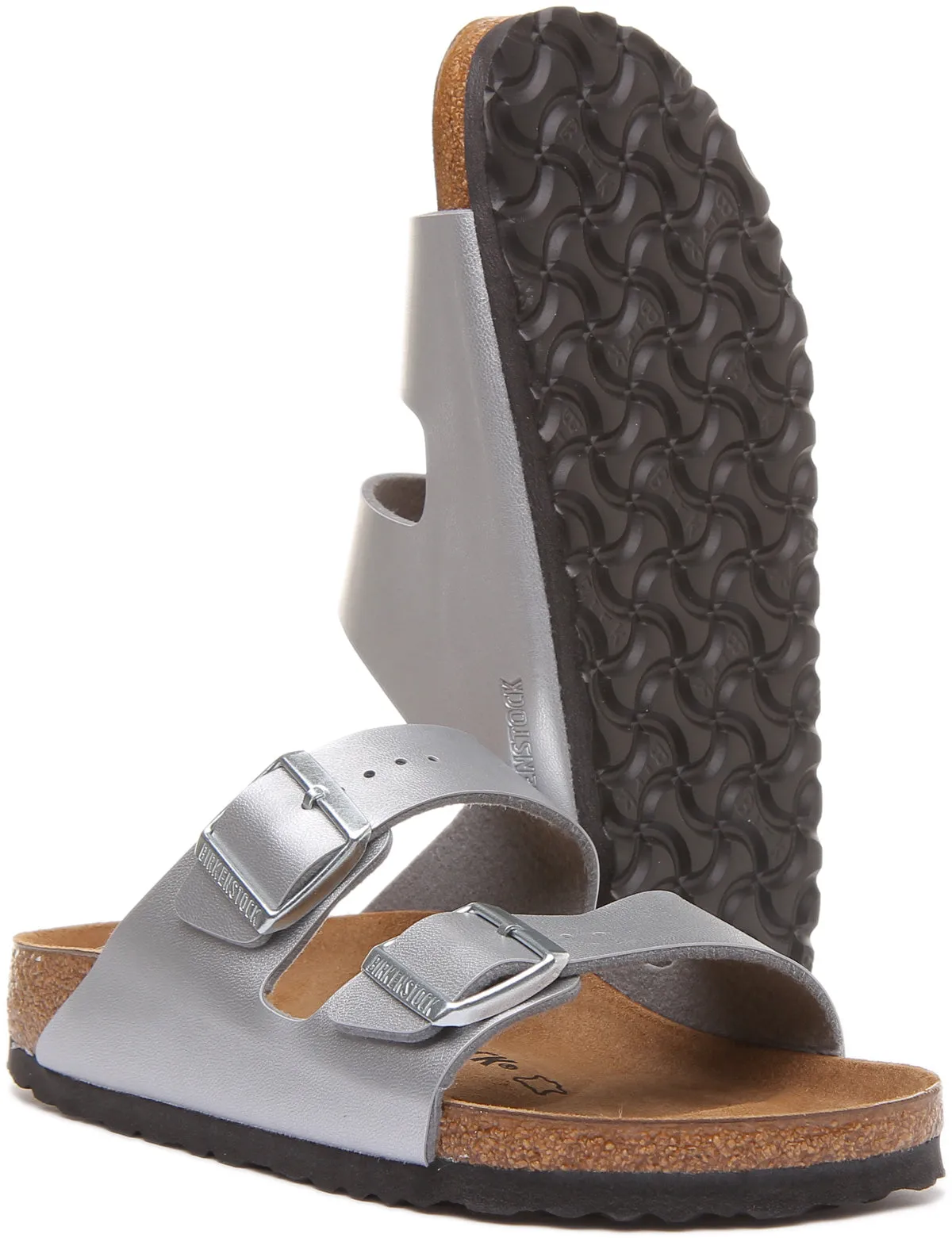 Birkenstock Arizona In Silber Für Damen | Schmal geschnittene Schuhe Birkenstock