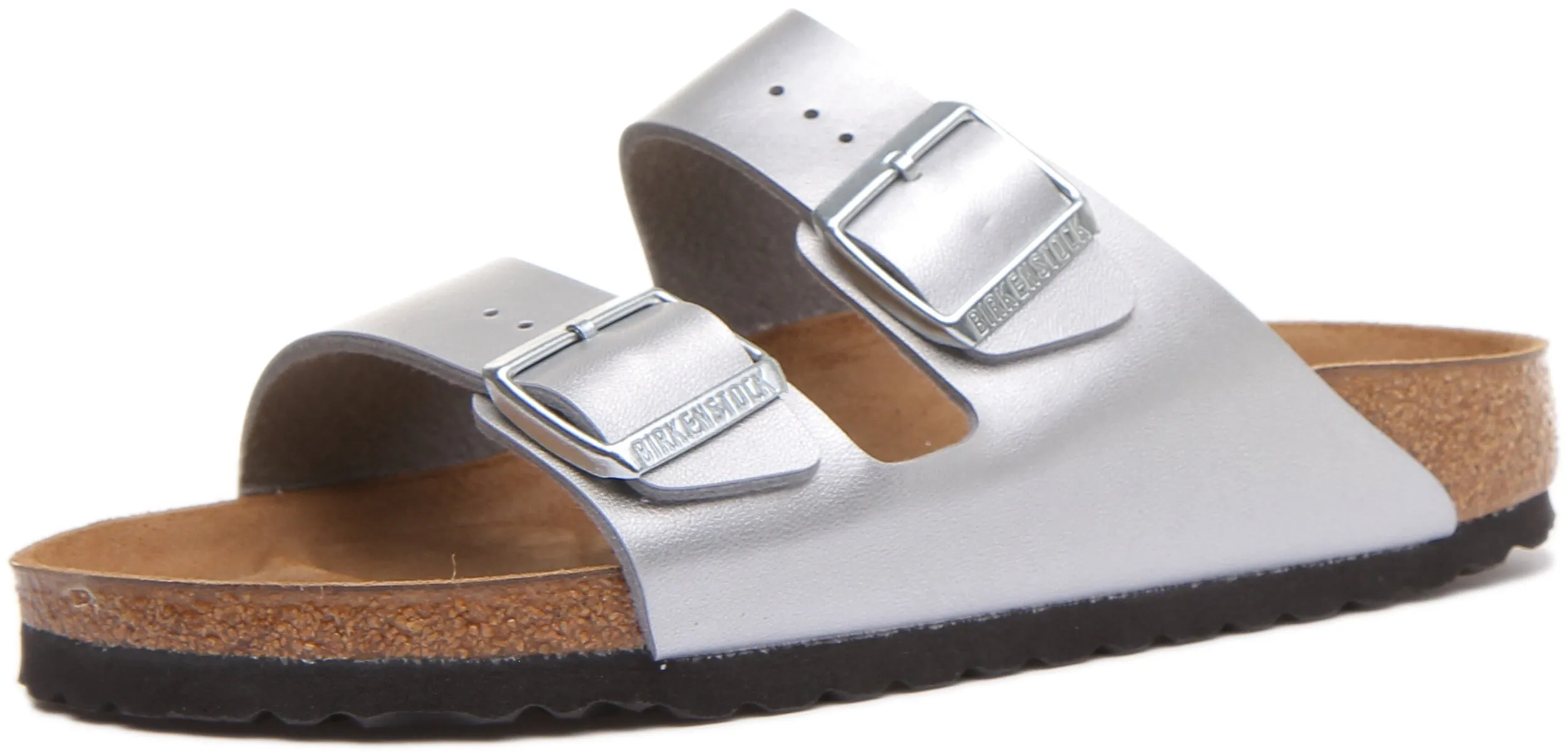 Birkenstock Arizona In Silber Für Damen | Schmal geschnittene Schuhe Birkenstock