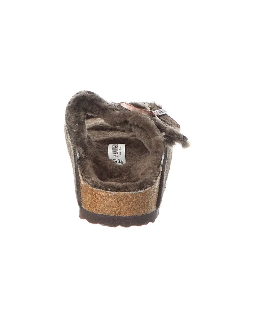 Birkenstock Arizona Schmal mit Schaffell & Wildleder Sandale