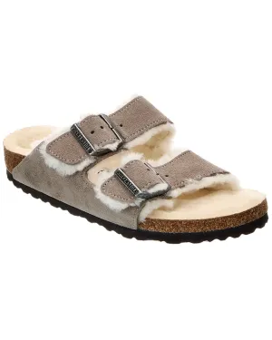 Birkenstock Arizona Schmal Wildleder & Schaffell Sandale