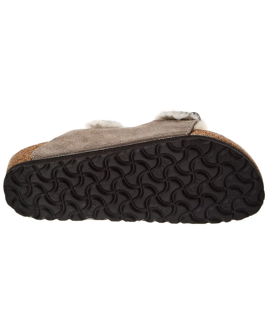 Birkenstock Arizona Schmal Wildleder & Schaffell Sandale