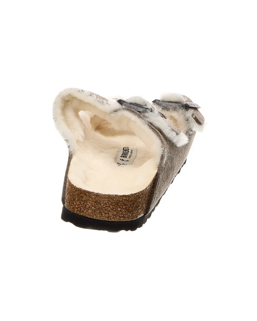 Birkenstock Arizona Schmal Wildleder & Schaffell Sandale