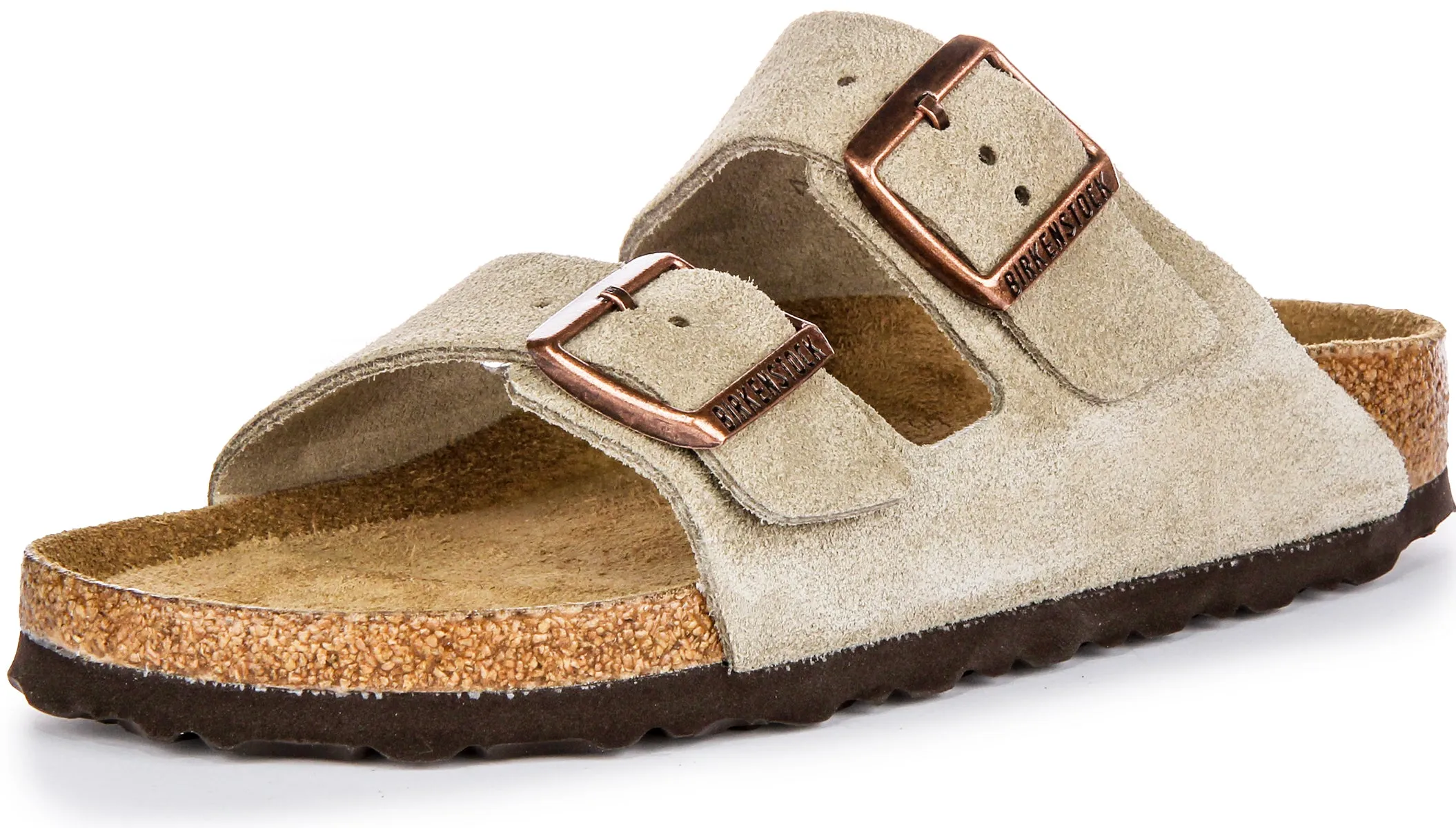 Birkenstock Arizona Soft Footbed in Taube | Schmal geschnittene Schuhe Birkenstock