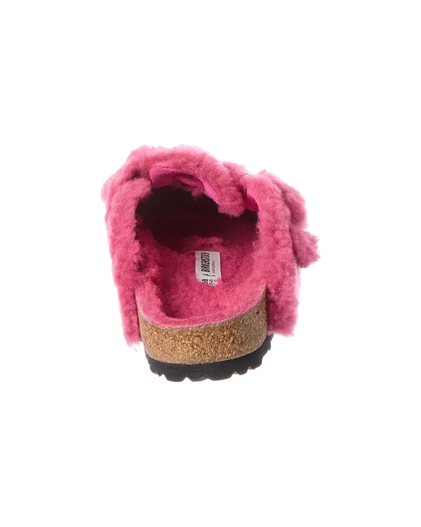 Birkenstock Boston Große Schnalle Teddy Schmal Schaffell Clog