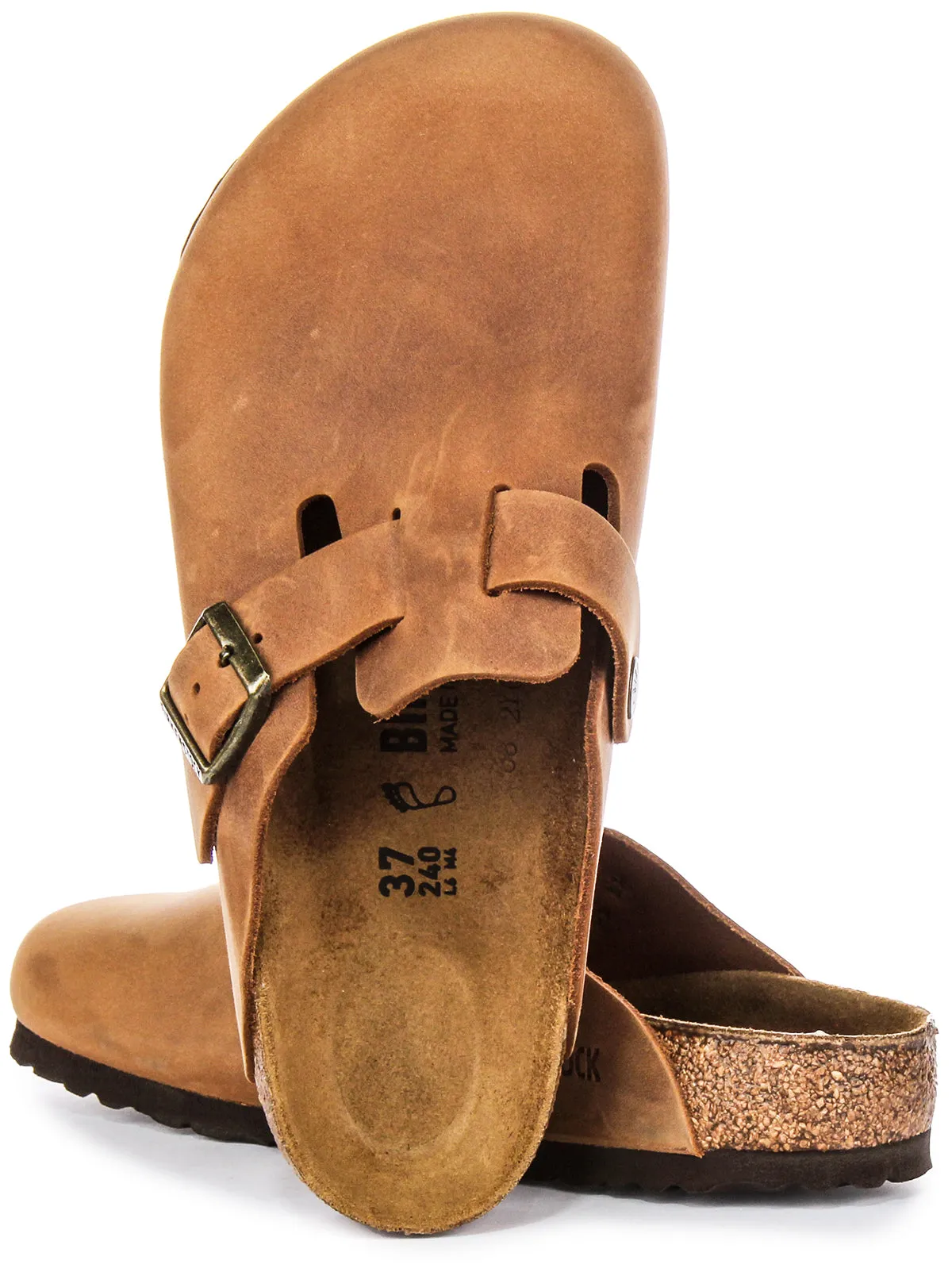 Birkenstock Boston Bs In Cognac | Regular Fit Schuhe Birkenstock