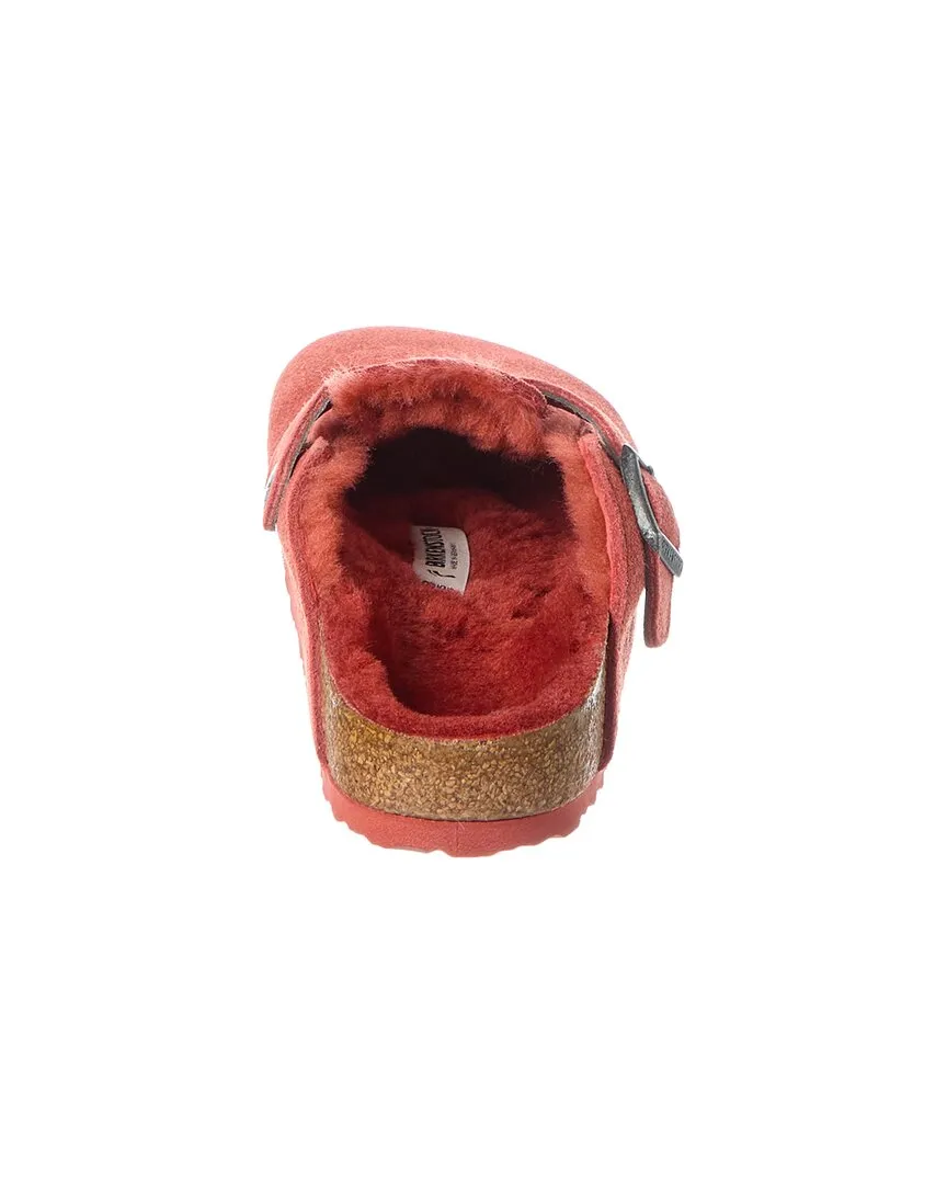Birkenstock Boston VL Schmal Wildleder & Schaffell Clog