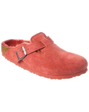 Birkenstock Boston VL Schmal Wildleder & Schaffell Clog
