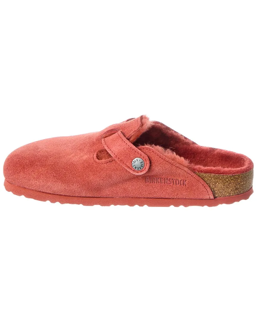 Birkenstock Boston VL Schmal Wildleder & Schaffell Clog