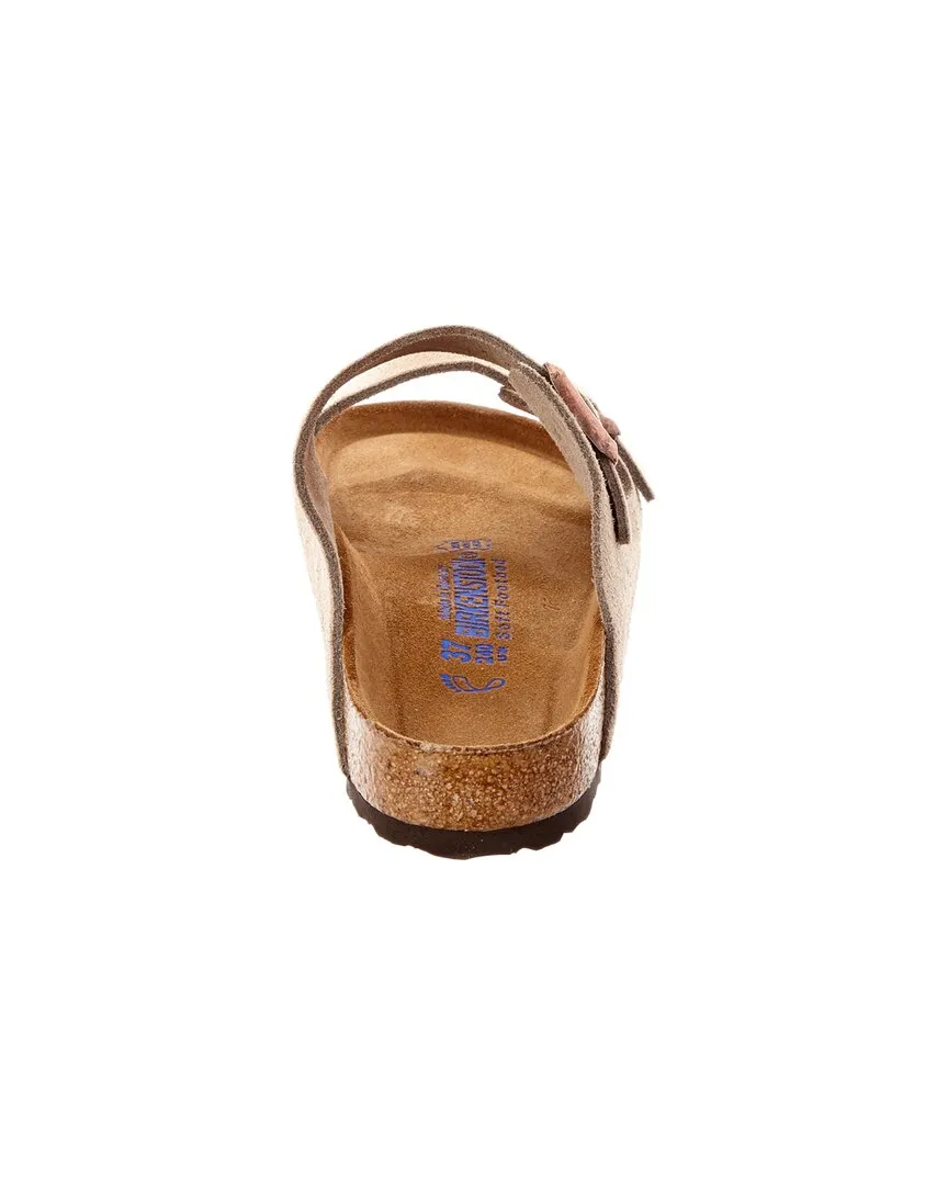 Birkenstock Damen Arizona Sandale mit weichem Fußbett aus Wildleder, Größe 39