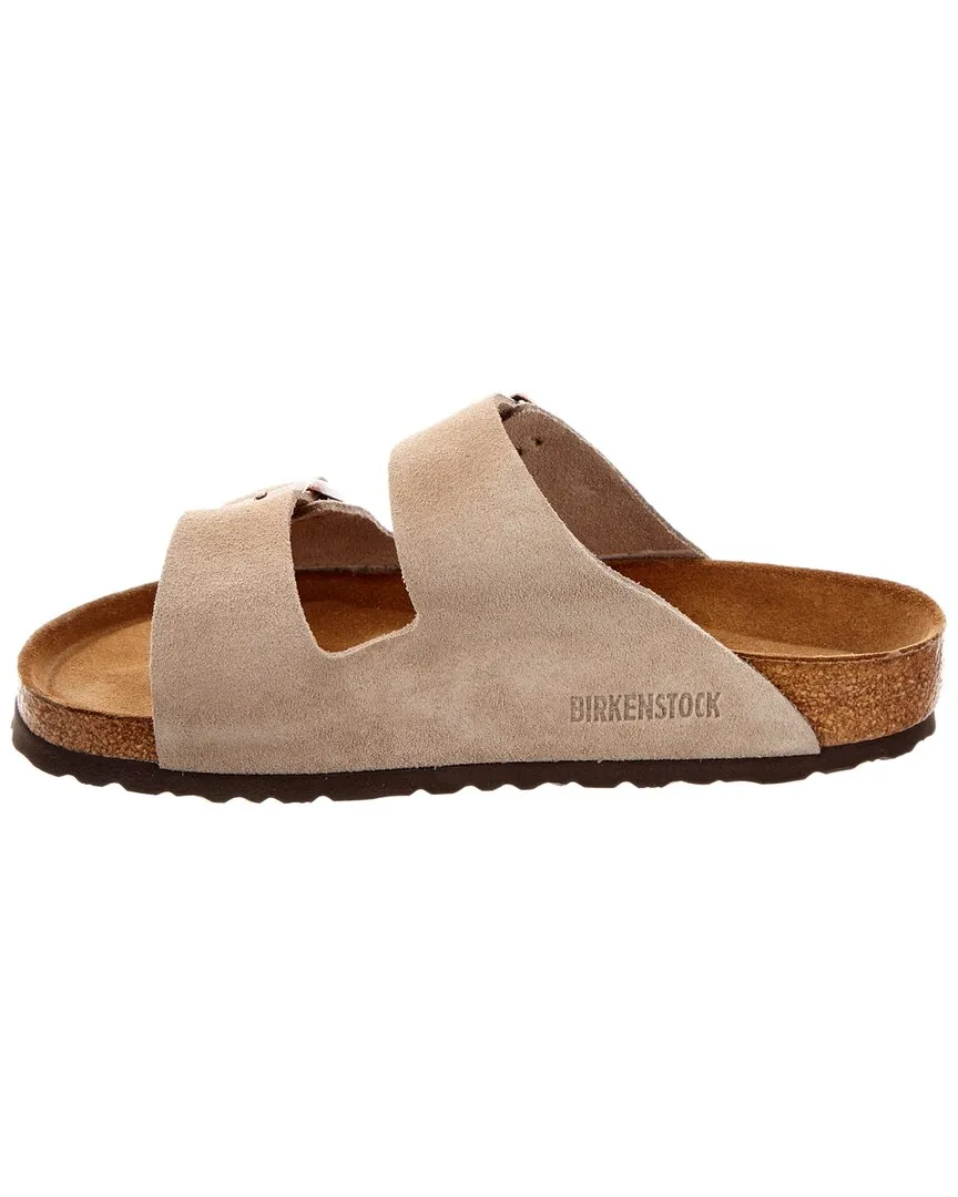 Birkenstock Damen Arizona Sandale mit weichem Fußbett aus Wildleder, Größe 39
