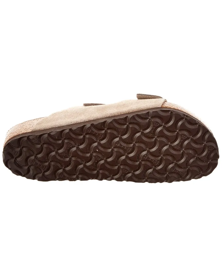 Birkenstock Damen Arizona Sandale mit weichem Fußbett aus Wildleder, Größe 39