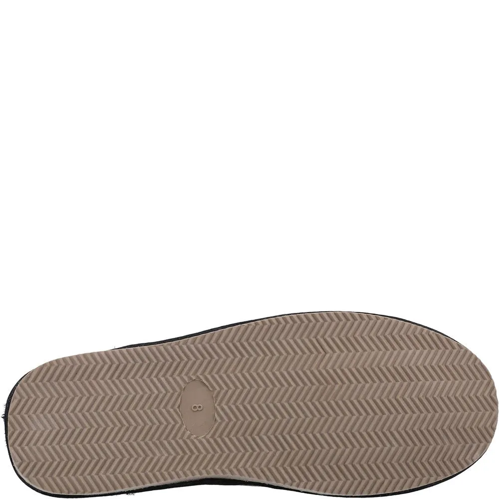Schwarze Coady Lederschlappen