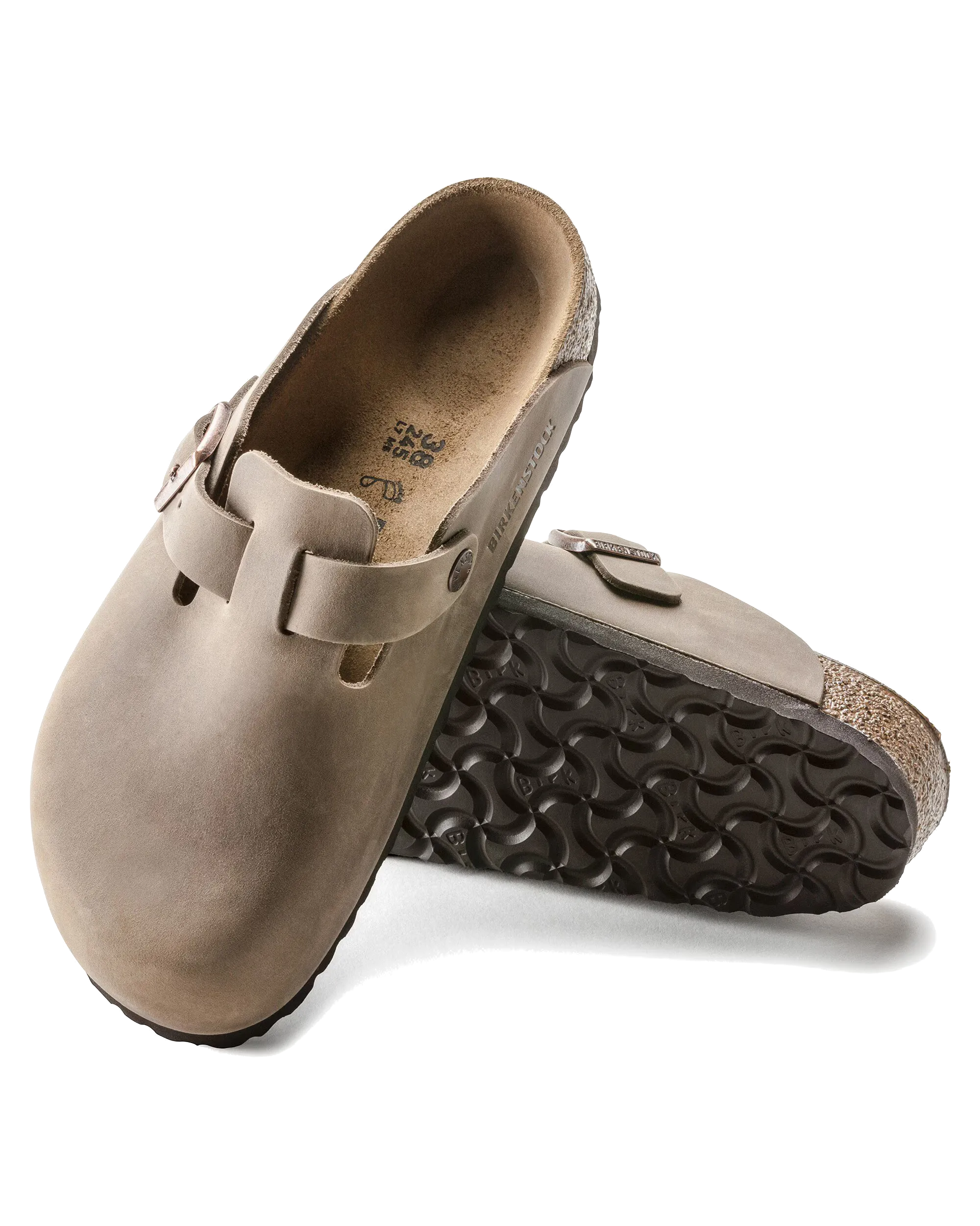 Boston Naturleder geölte Sandalen in Tabakbraun