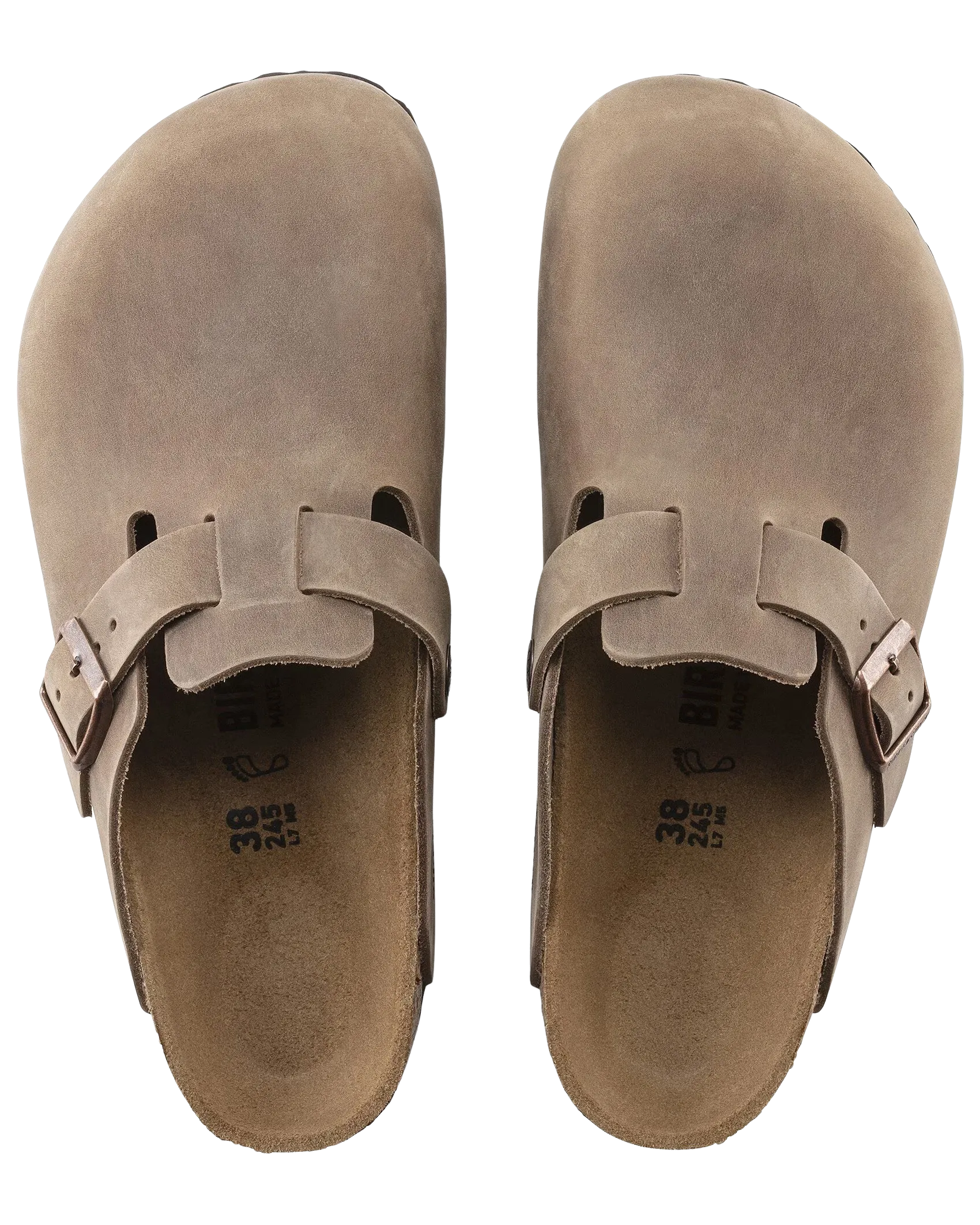 Boston Naturleder geölte Sandalen in Tabakbraun