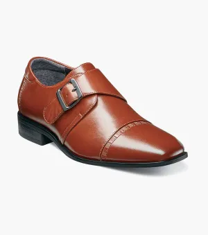Jungen MACMILLIAN  Monkstrap-Schuhe mit Kappenkappe - Cognac