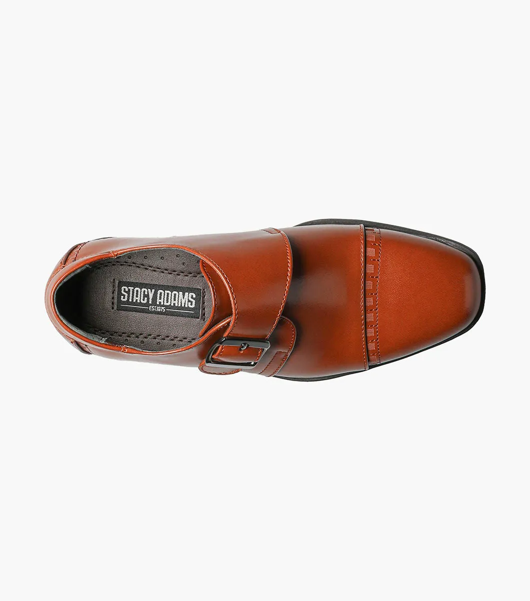 Jungen MACMILLIAN  Monkstrap-Schuhe mit Kappenkappe - Cognac