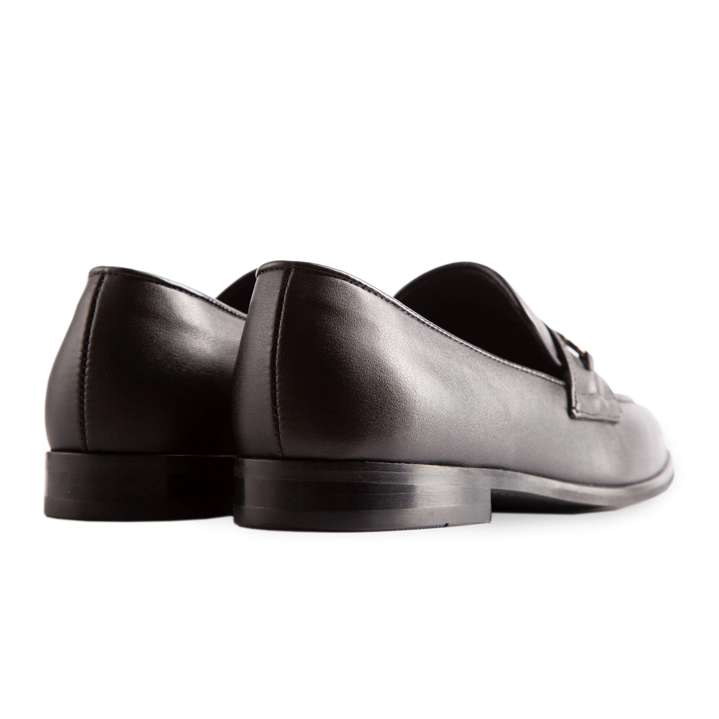 Bridge-Bit Kaktusleder Veganer Loafer | Schwarz