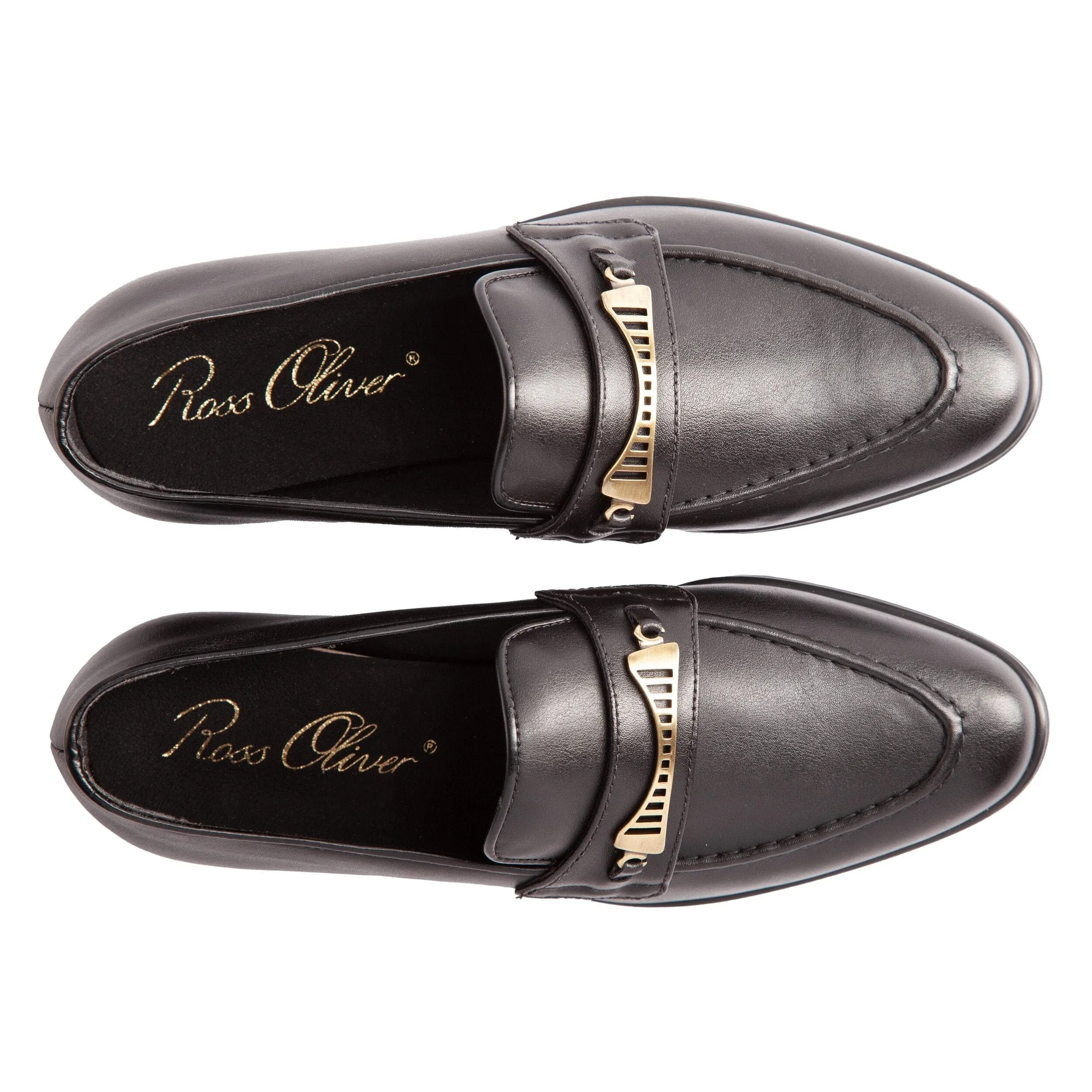 Bridge-Bit Kaktusleder Veganer Loafer | Schwarz