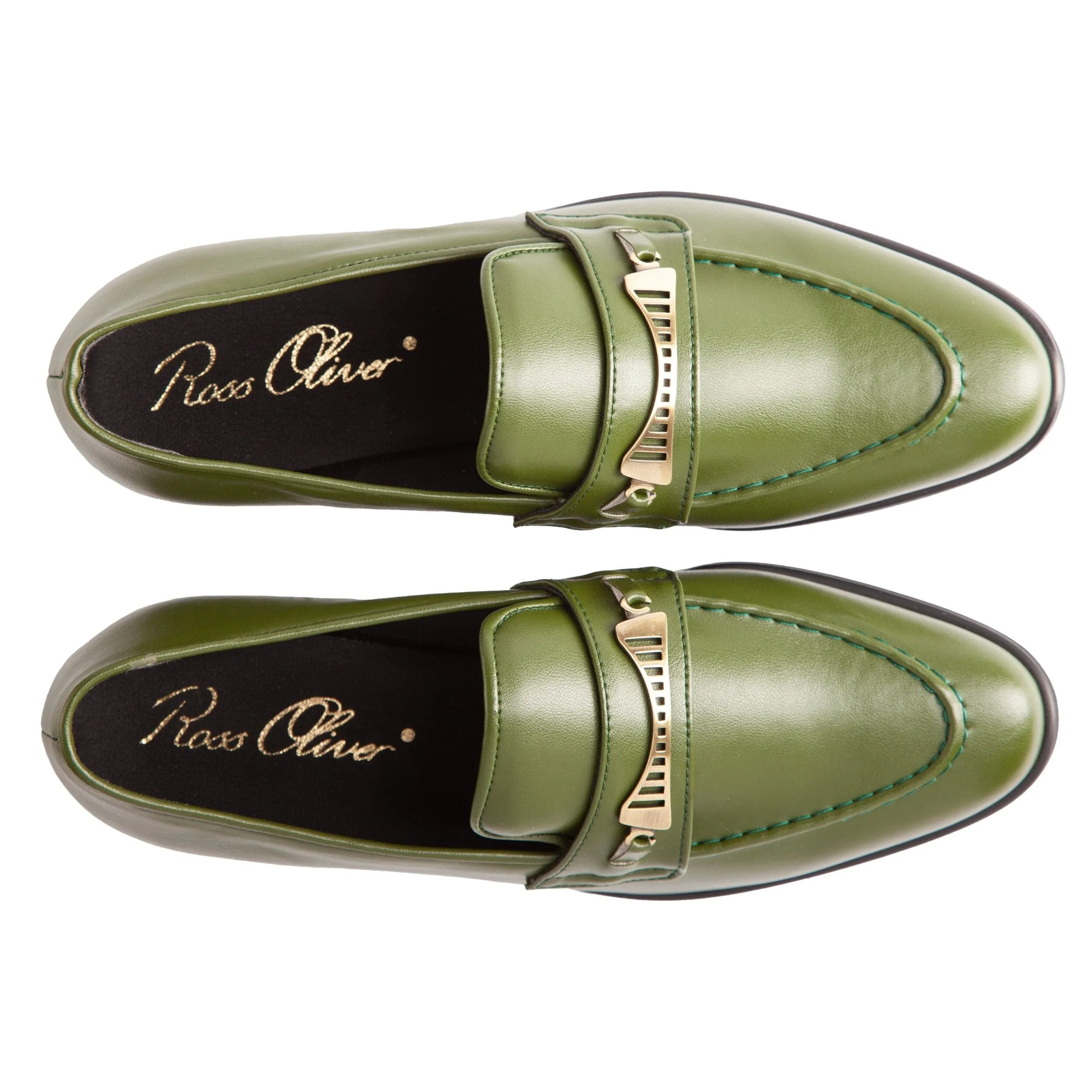 Bridge-Bit Kaktusleder Veganer Loafer | Grün
