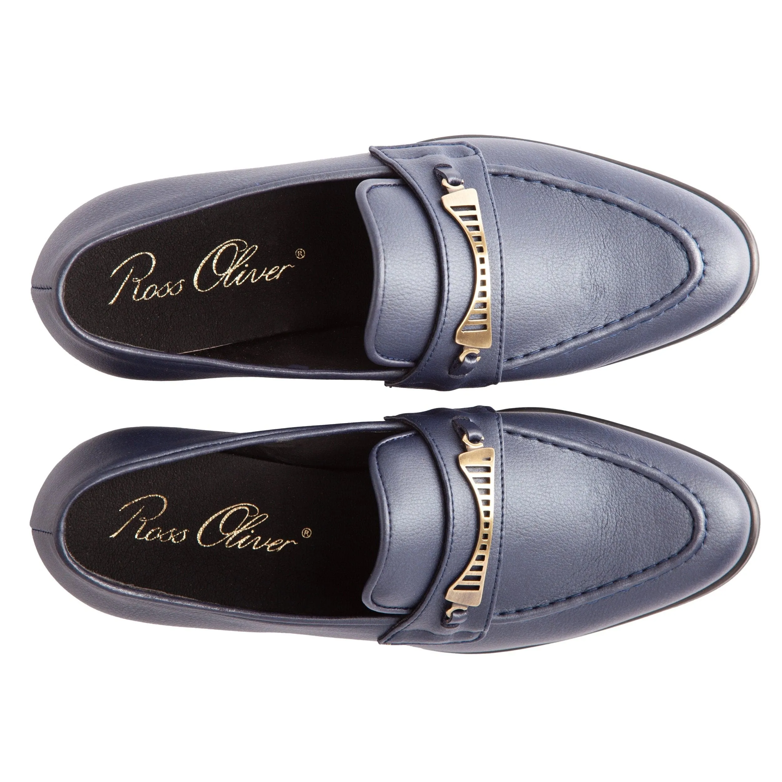 Bridge-Bit Kaktusleder Veganer Loafer | Marineblau