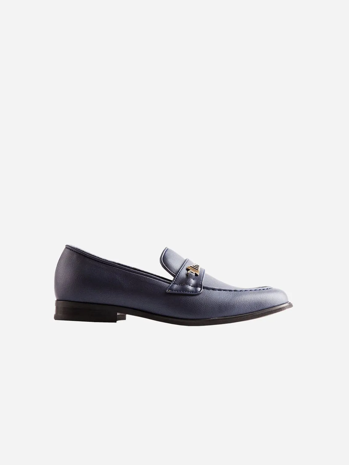 Bridge-Bit Kaktusleder Veganer Loafer | Marineblau