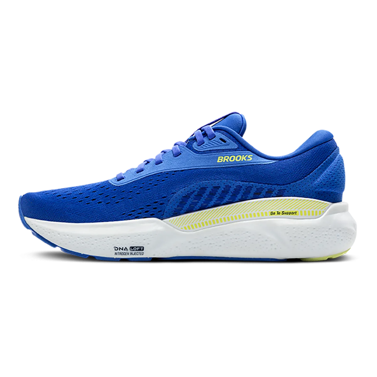 Brooks Adrenaline GTS 24 Kobalt - Neon Gelb - Peacoat