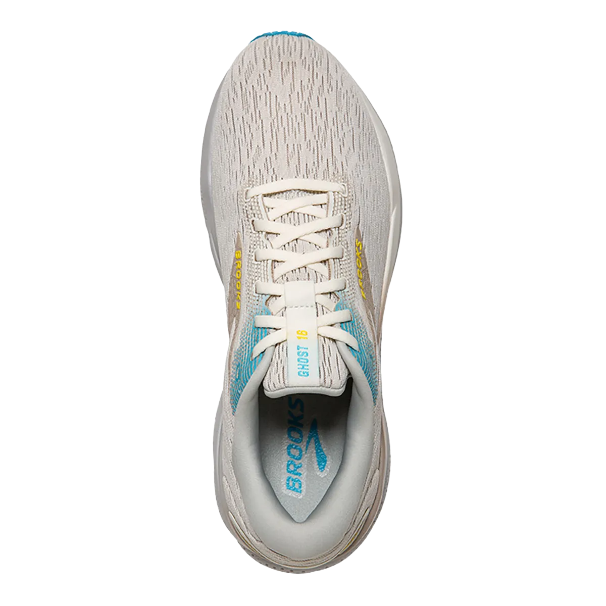 Brooks Ghost 16 - Kokosnuss - Blau - Gelb