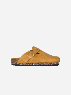 Brussels Unisex Vegan-Leder Clogs | Braun