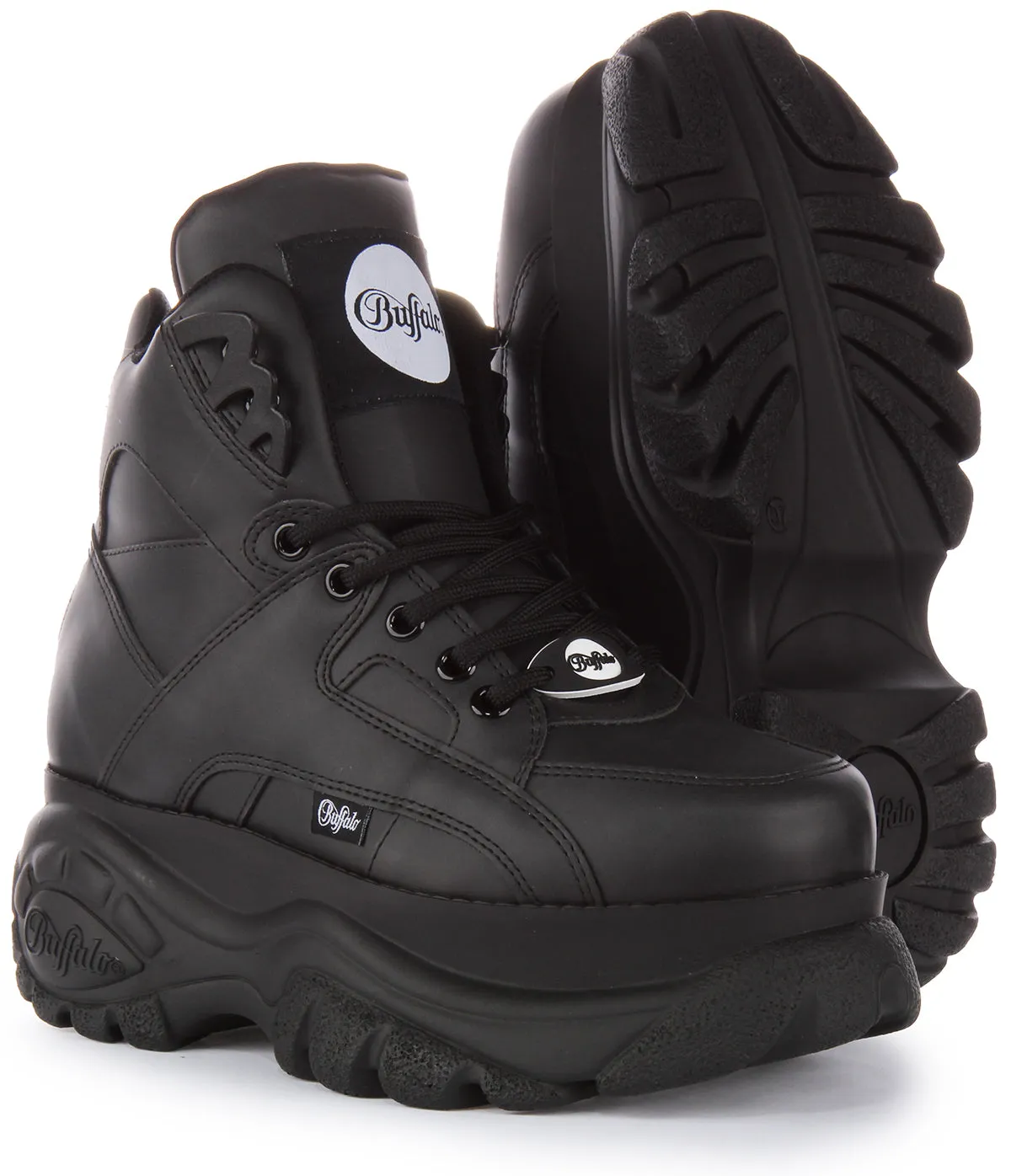 Buffalo 1340-14 2.0 Plateau In Schwarz Für Damen Schuhe Buffalo
