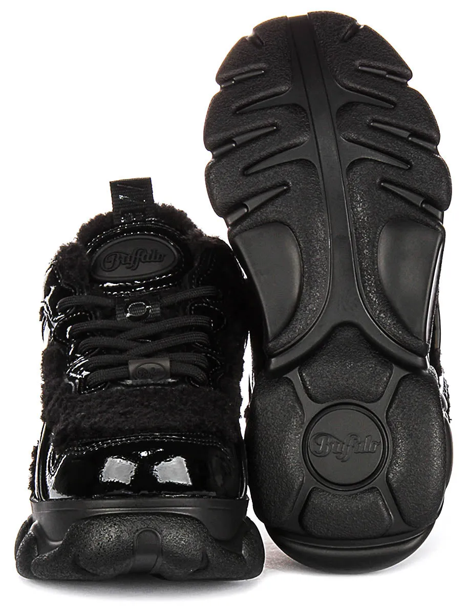 Buffalo Cld Chai Warm In Schwarz Lack Für Damen Schuhe Buffalo