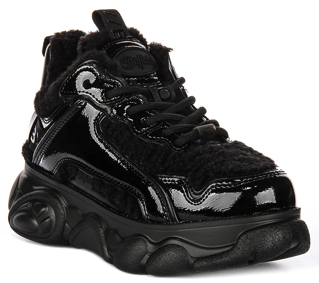 Buffalo Cld Chai Warm In Schwarz Lack Für Damen Schuhe Buffalo