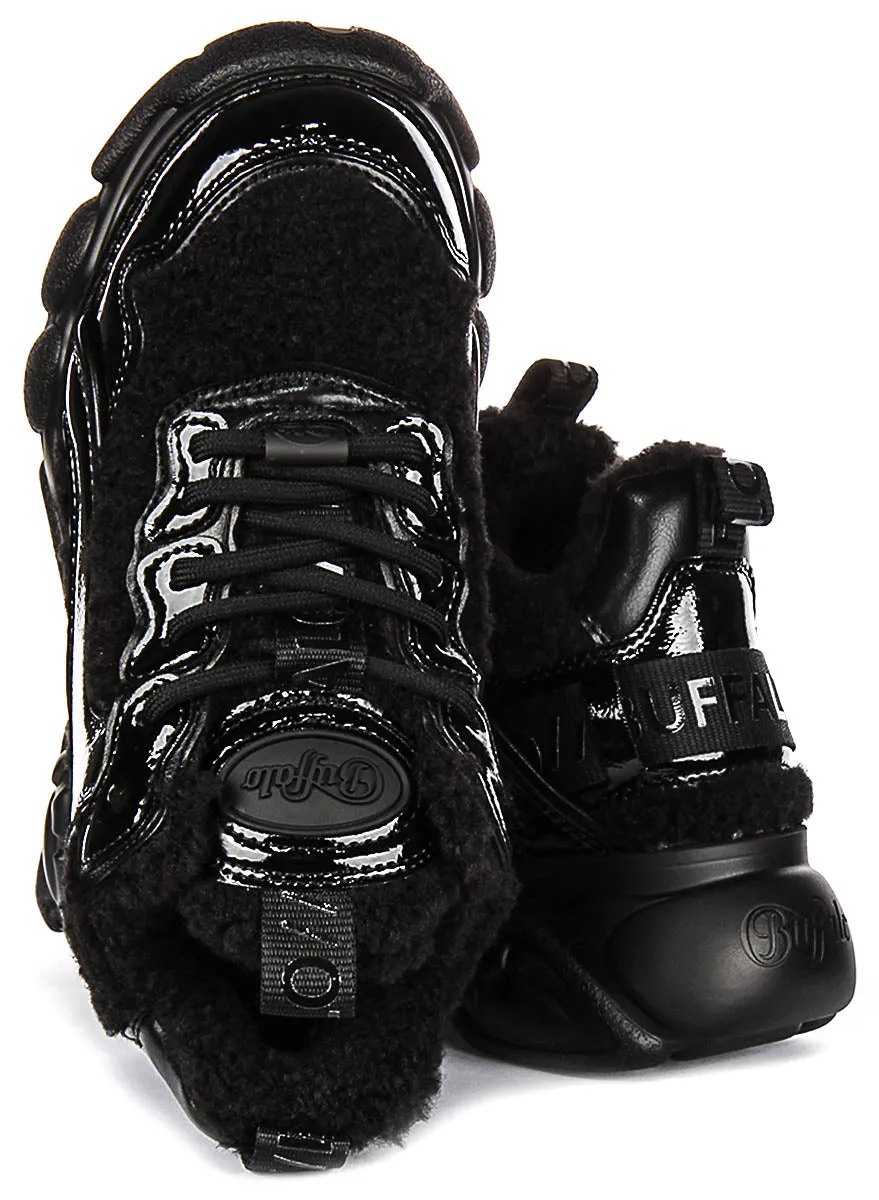 Buffalo Cld Chai Warm In Schwarz Lack Für Damen Schuhe Buffalo
