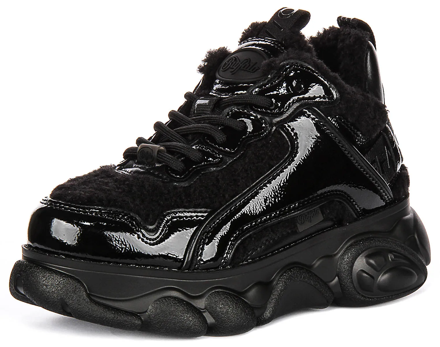 Buffalo Cld Chai Warm In Schwarz Lack Für Damen Schuhe Buffalo