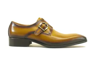 Carrucci Schnalle Mönchsschnalle KS503-35 - Cognac
