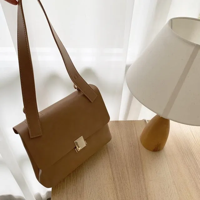 Lässige Retro Damen Schultertaschen Designer Marke Schicker Träger Damenhandtaschen Luxus PU Leder Umhängetasche Messenger Bag Große Geldbörse Fashion Nova Taschen