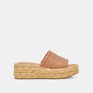 CHAVI WEITE SANDALEN HONIG LEDER