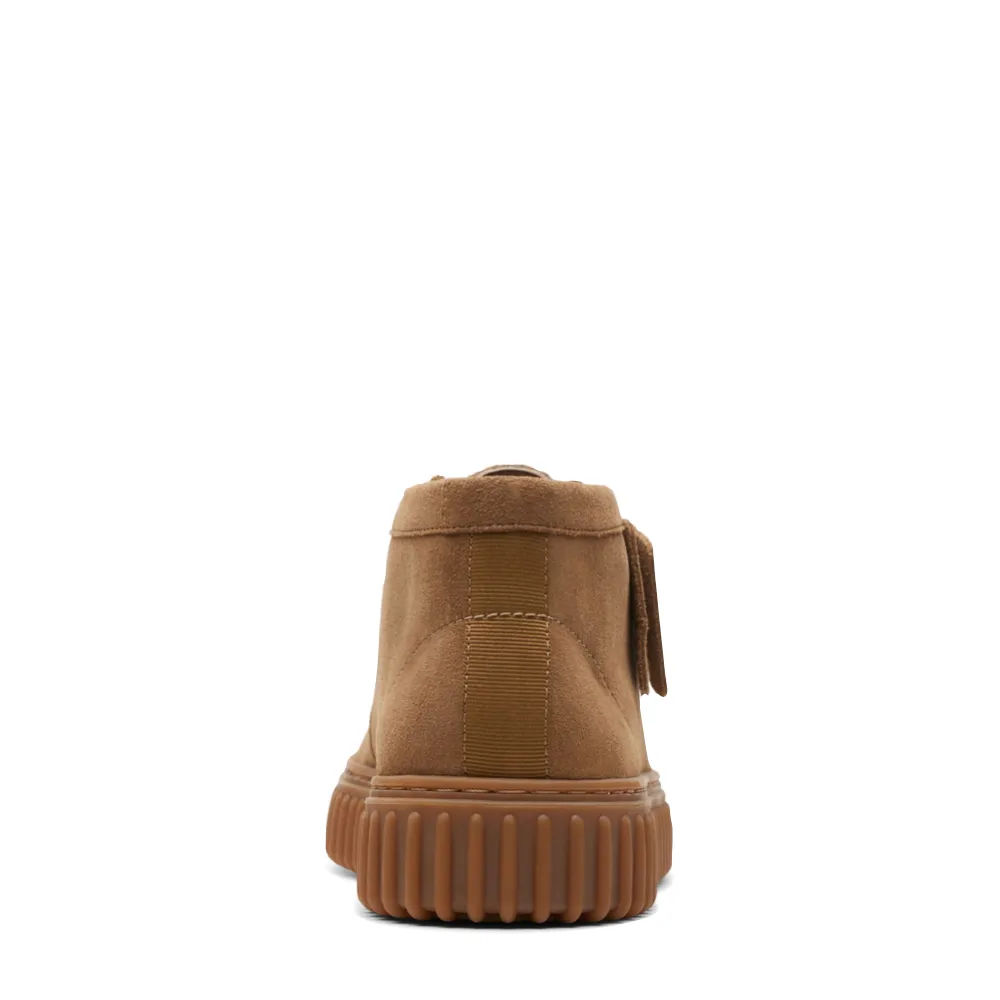 Clarks Herren Torhill Hi Suede Moc Toe Schnürstiefel in Sand
