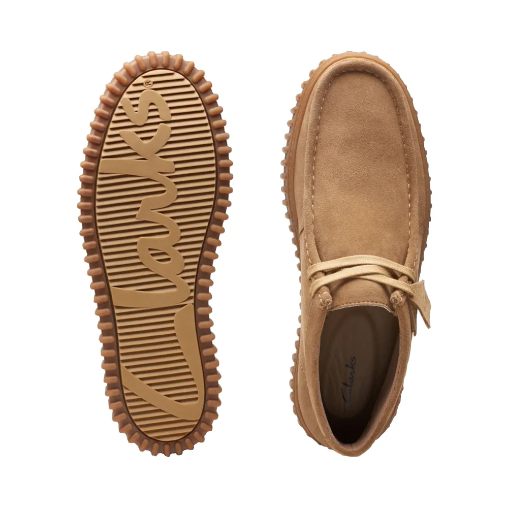 Clarks Herren Torhill Hi Suede Moc Toe Schnürstiefel in Sand