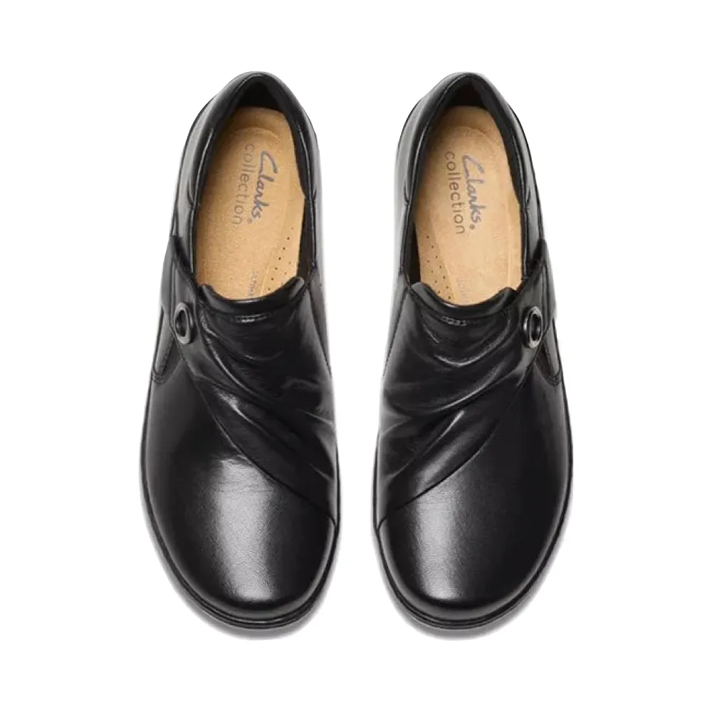 Clarks Damen Cora Aubrie Schlupfschuh in Schwarz