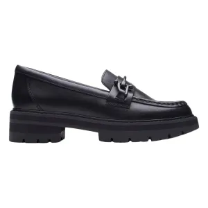 Clarks Damen Orianna Bit Schwarz Leder