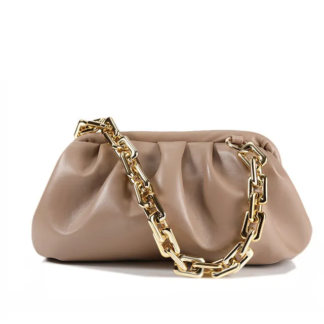 Wolken-Tasche für Damen Luxus Designer Klein Niedliche Damen Umhängetasche Tages Clutch Tasche Plissierte Knödeltasche Schulter Messenger Tasche Fashion Nova Taschen
