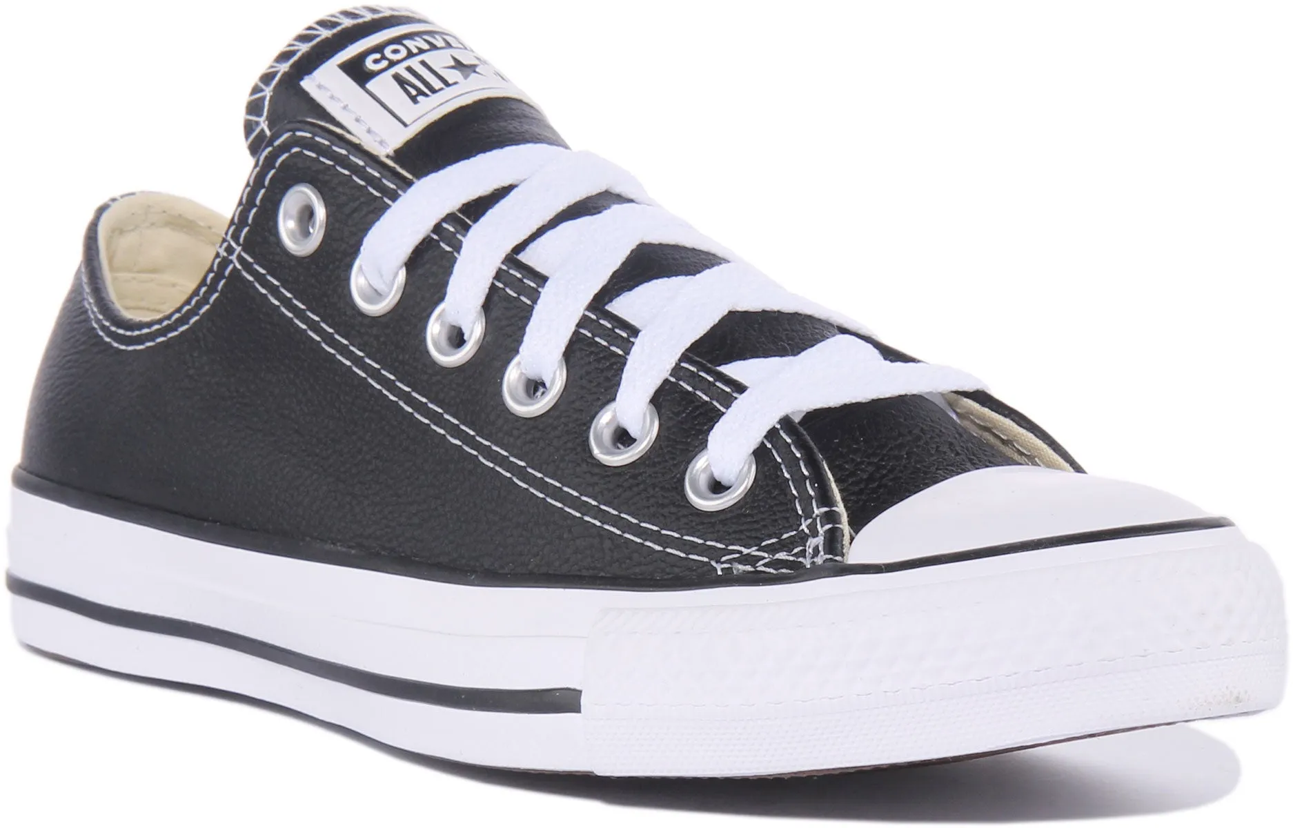 Converse All Star 132174C in schwarzen Lederschuhen Converse