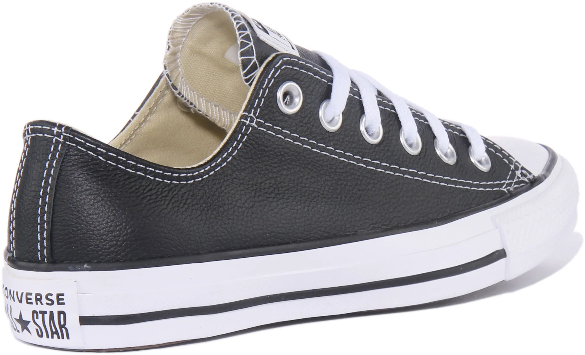 Converse All Star 132174C in schwarzen Lederschuhen Converse