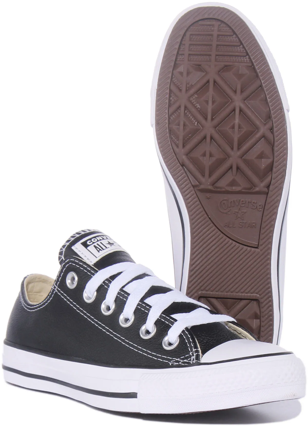 Converse All Star 132174C in schwarzen Lederschuhen Converse