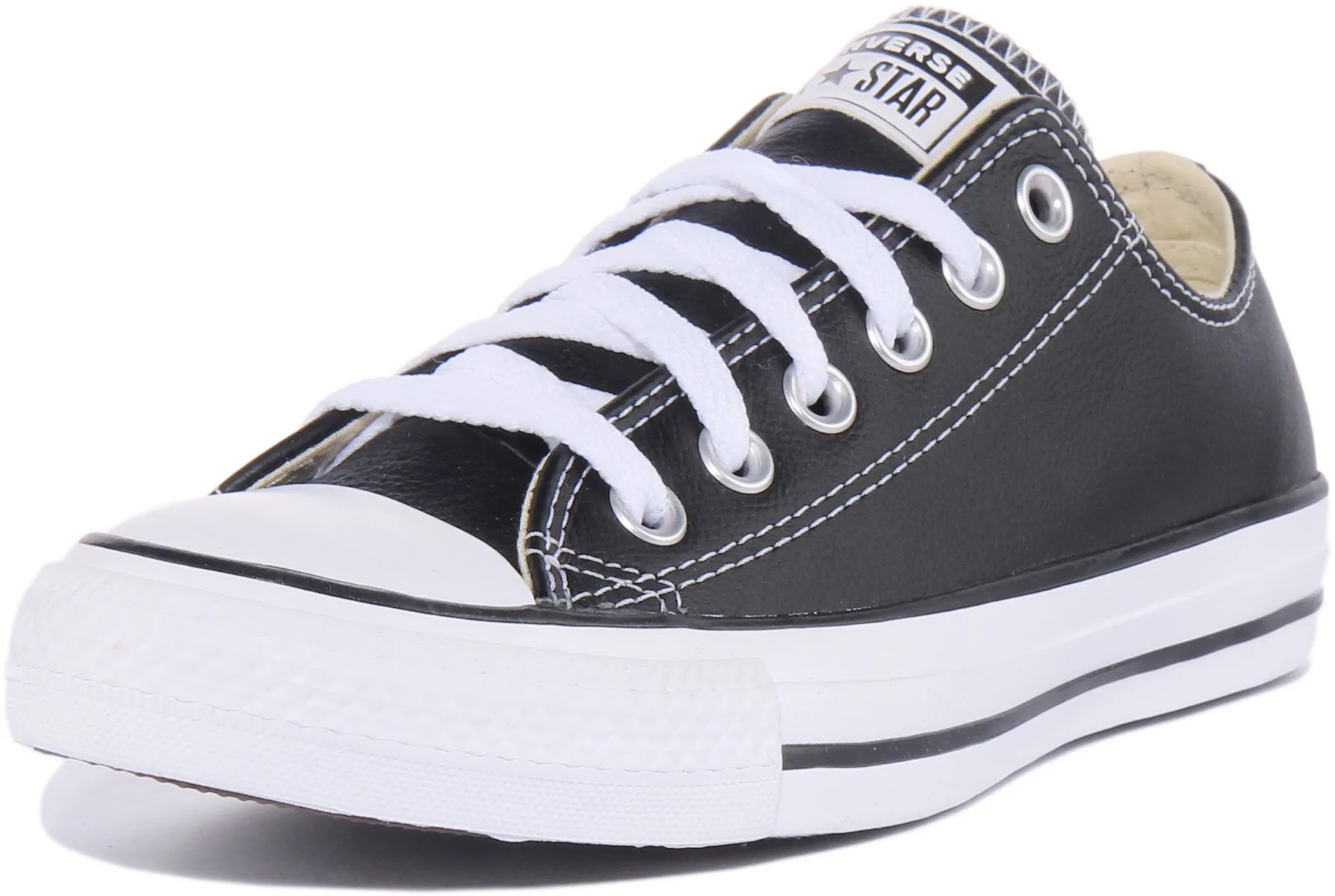 Converse All Star 132174C in schwarzen Lederschuhen Converse